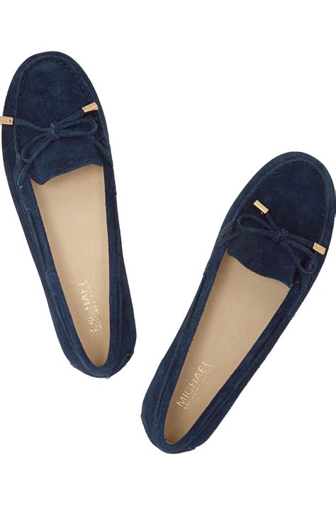 michael kors april loafers|Michael Kors suede loafers.